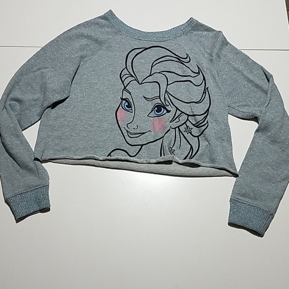 Junior crop Elsa Sweater by Disney